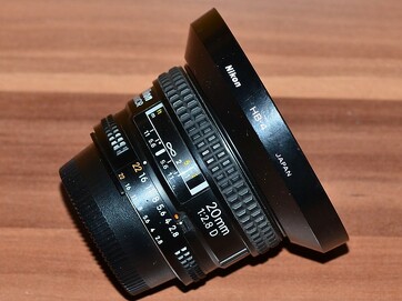 Nikon AF 20mm f/2.8 D *FX, 1:2.8 pevný, širokoúhlý