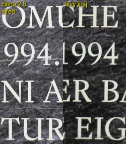 Kresba při cloně 2,8 a ohnisku 25mm