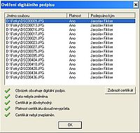 ověření digitálního podpisu | Jaroslav Fikker ověření digitálního podpisu