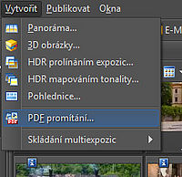 PDF promítání v Zoneru PDF promítání v Zoneru