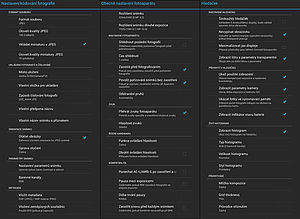 nastavení nastavení