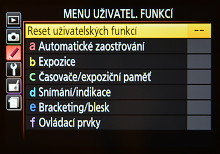 Ukázka Menu